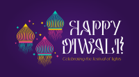 Diwali Floating Lanterns Facebook Event Cover Design