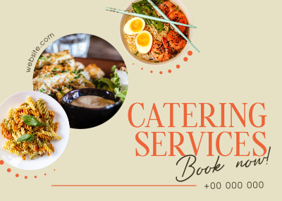 Food Catering Events Postcard Image Preview