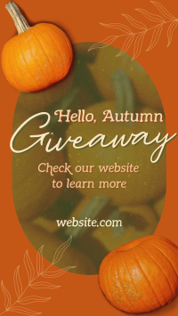 Hello Autumn Giveaway Instagram Story Design