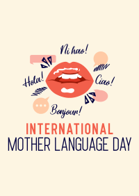 Language Day Greeting Poster Design