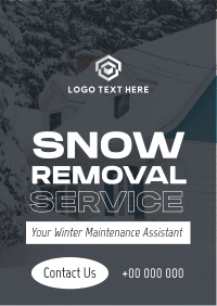 Pro Snow Removal Poster Design