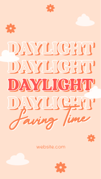 Quirky Daylight Saving Facebook Story Image Preview