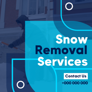 Simple Snow Removal Instagram post Image Preview
