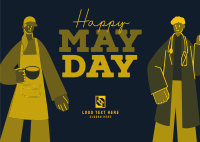 Cheers to the Workers! Postcard Design