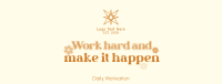 Retro Make it Happen Facebook cover Image Preview