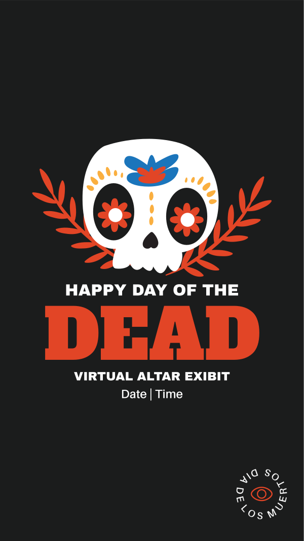 Muertos Skull Instagram Story Design Image Preview