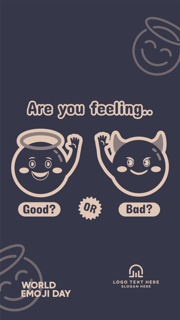 Emoji Day Poll Instagram Story Design Image Preview