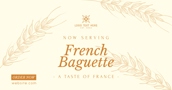 Classic French Baguette Facebook Ad Design Image Preview