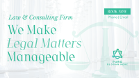 Making Legal Matters Manageable Facebook Event Cover Design