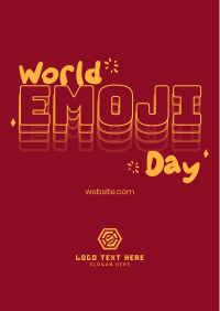 Emoji Day Lettering Poster Image Preview