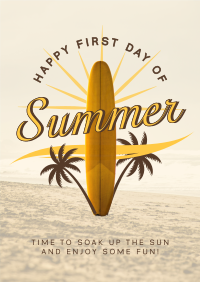 Vintage Summer Season Poster Image Preview