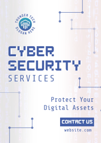 Modern Cyber Security Poster Image Preview