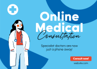 Online Specialist Doctors Postcard Image Preview