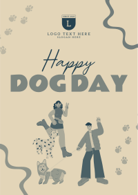 Doggy Greeting Flyer Design