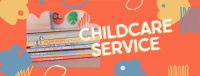 Abstract Shapes Childcare Service Facebook cover Image Preview