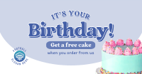 Birthday Cake Promo Facebook Ad Design