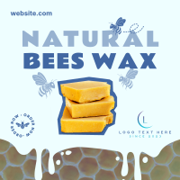 Naturally Made Beeswax Instagram Post Design