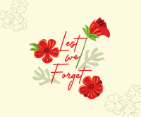 Anzac Day Poppy Flowers Facebook post Image Preview
