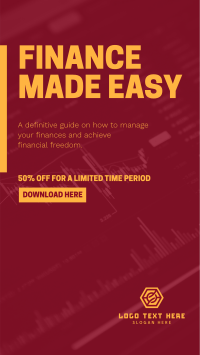 Financial Guide eBook  Facebook Story Design