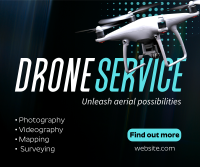 Modern Professional Drone Service Facebook Post Design