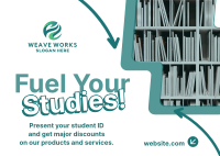 Fuel Your Studies Postcard Image Preview