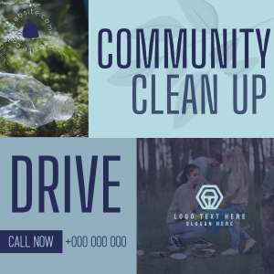 Community Clean Up Drive Instagram post Image Preview