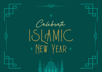 Bless Islamic New Year Postcard Image Preview
