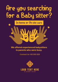 Childcare Hands Poster Design