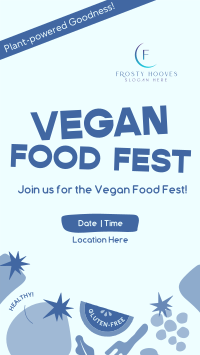 Blocky Vegan Food Fest TikTok Video Image Preview