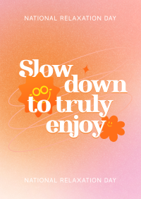 Slow Down & Enjoy Flyer Image Preview