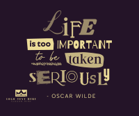 Life is Important Quote Facebook post Image Preview