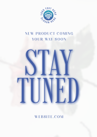 Minimalist New Product Stay Tuned  Flyer Image Preview