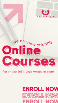Online Courses Enrollment YouTube short Image Preview