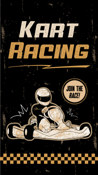 Retro Racing Facebook story Image Preview
