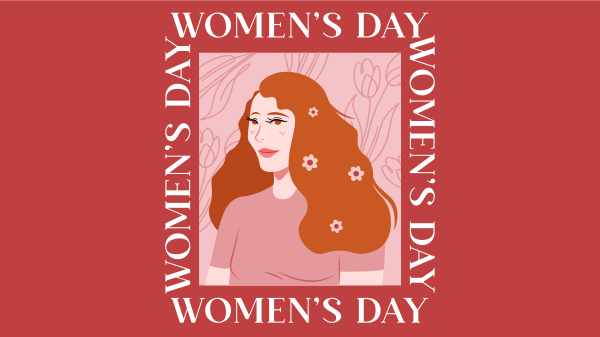 Women's Day Portrait Facebook Event Cover Design