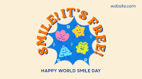 Smile! It's Free Facebook event cover Image Preview