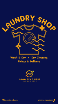 Line Work Laundry Instagram Story Design