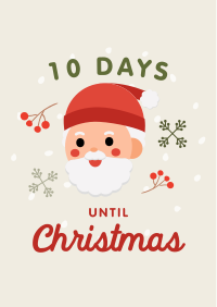Cute Santa Countdown Flyer Image Preview