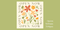 Open Flower Shop Twitter post Image Preview