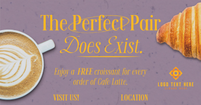 Perfect Coffee Croissant Facebook ad Image Preview