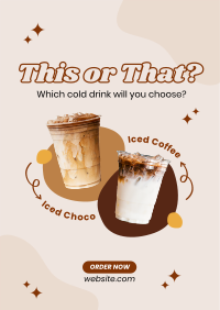Choose Your Drink Poster Design
