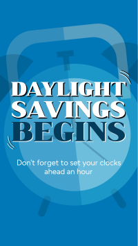 Playful Daylight Savings Instagram reel Image Preview