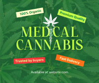 Trusted Medical Marijuana Facebook Post Design
