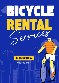 Modern Bicycle Rental Services Flyer Design