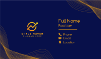 Wavy Corporate Lines Business Card Image Preview
