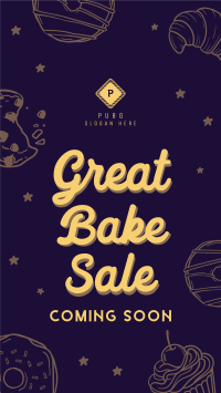 Great Bake Sale Instagram story Image Preview