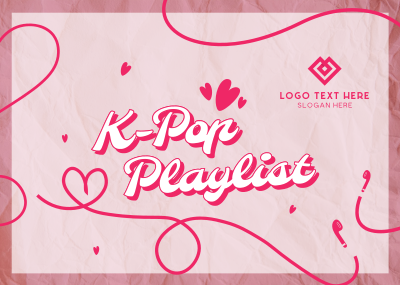 K-Pop Playlist Postcard Image Preview