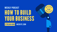 Building Business Podcast Facebook Event Cover Design