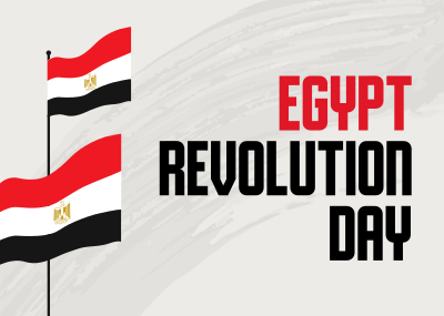 Egyptian Flag Postcard Image Preview
