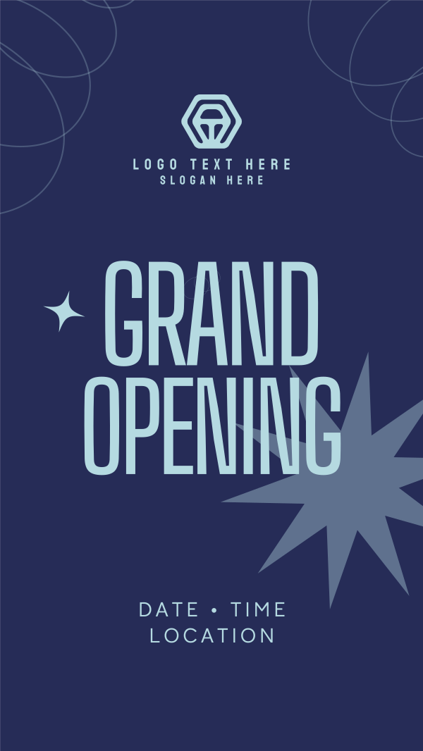 Modern Abstract Grand Opening Instagram Story Design Image Preview